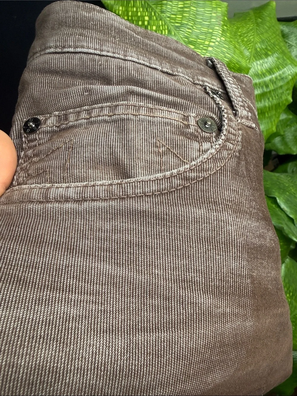 True Religion Men's Brown Corduroy Stretch Pants